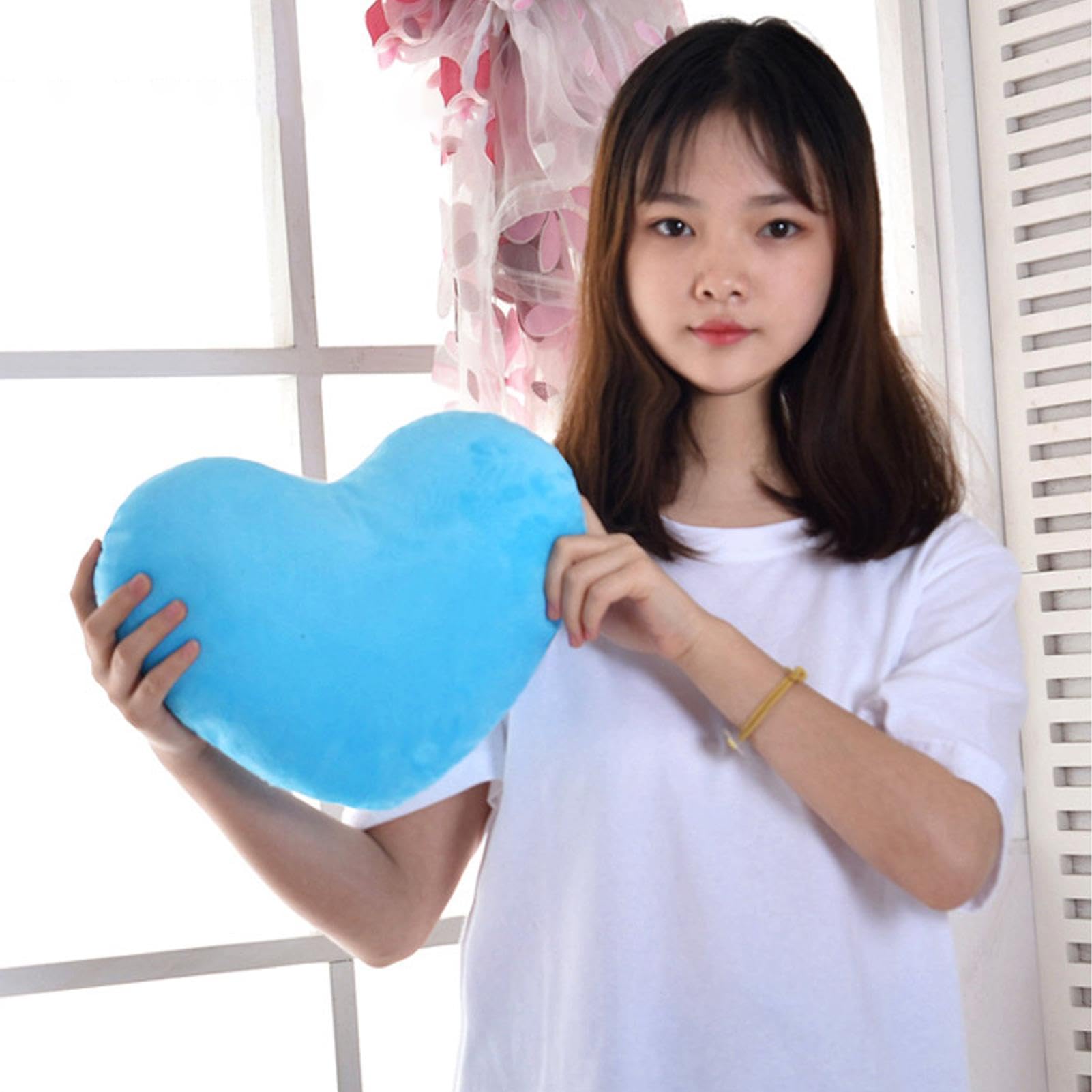 Cuscino Peluche A Forma Di Cuore - Morbido E Decorativo, Per Letto, Divano O Auto, Regalo Perfetto