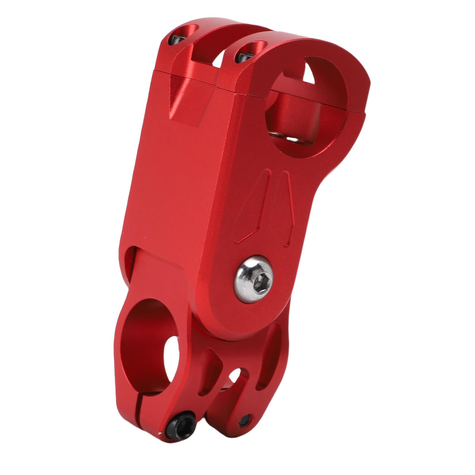 Wspornik Rowerowy, Amortyzowany Wspornik Kierownicy Rowerowej ze Stopu Aluminium w Kolorze Czerwonym ze stabilną jazdą do Roweru Górskiego Road Off Road