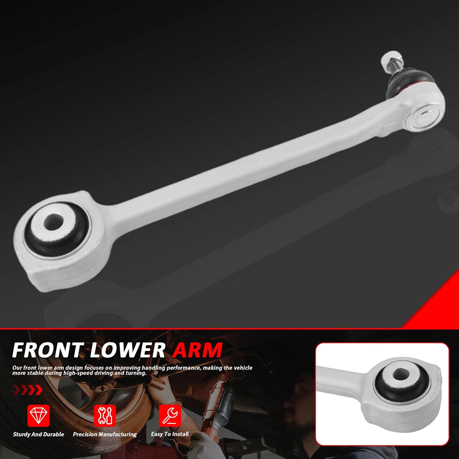 2043308011 2Pcs Control Arm Compatible with Mercedes-Benz GLK-Class X204 2008-2012 GLK300 GLK350 Replace# 302552 0231354 8500235006 821124610 10106336 33103297 58319 49677 700101 G5989