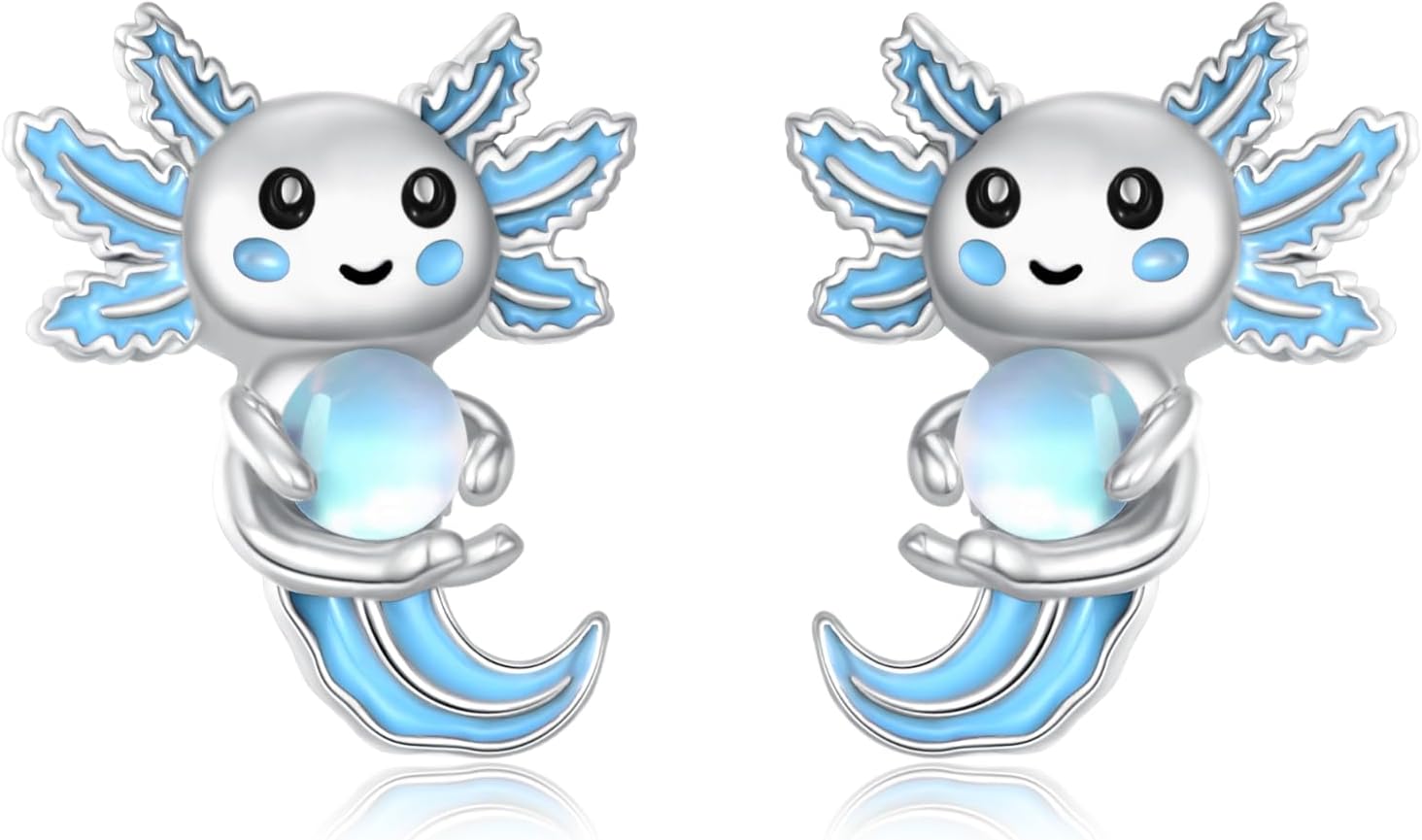 Animal Stud Earrings for Women 925 Sterling Silver Duck/Chicken/Corgi/Frog/Axolotl Earrings Jewelry Gifts