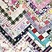 Gnognauq 200 pcs Fabric Squares Sheets Patchwork Craft Cotton Quilting Fabric Bundles DIY Patchwork Crafts with with Different Patterns for Crafts (10cmx10cm)
