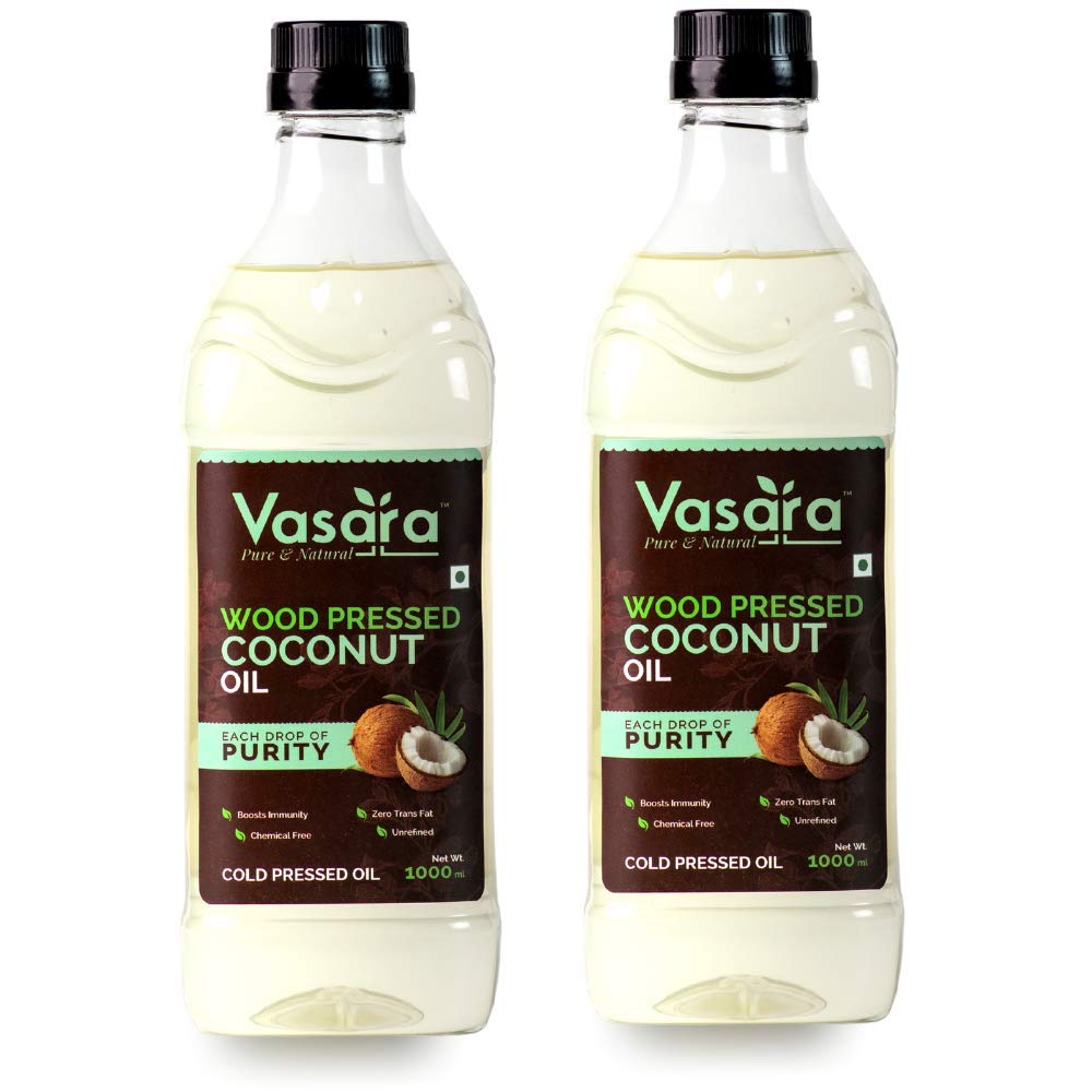 VASARA 2L Cold Pressed Coconut Oil/Naryal ka Tel | Pure & Organic | Kachi Ghani/Wooden Chekku Ka Tel – 2 Litre (B08XMHFH6K) Amazon Price History, Amazon Price Tracker