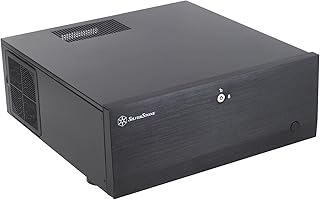 SilverStone Technology SST-GD07B-C - Grandia HTPC ATX Computer Case, Silent High Airflow Performance, USB Type C Connector on I/O Port, Black 10180