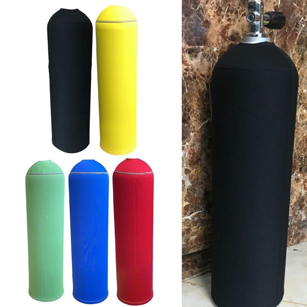 Custodia protettiva in neoprene per bombola da 12 l, morbida e flessibile, previene graffi e scivolamenti, adatta per cilindri da 18 cm di diametro e 70 cm di altezza (blu)