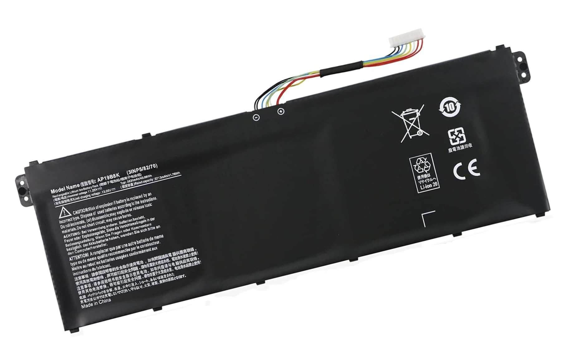 Batterie AP19B8K Pour Acer Aspire/Swift 3/5 - 11.25V 43.08Wh - Compatible A315-58, A515-56, SF314-57