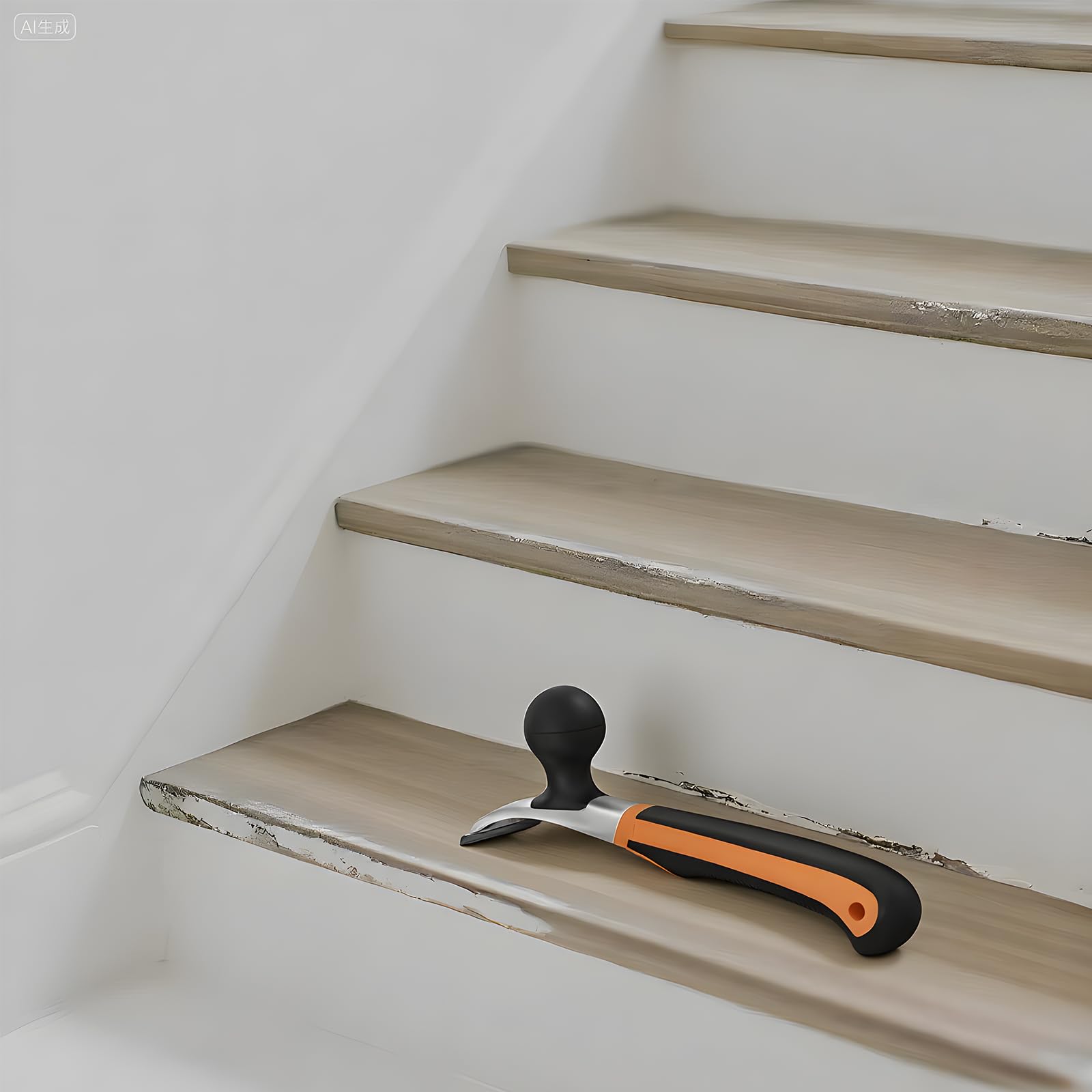 Raschietto in carburo resistente, per vernice, colla, vernice, resina, mastice per legno, metallo, piastrelle, cemento, manico ergonomico antiscivolo, lama affilata e durevole