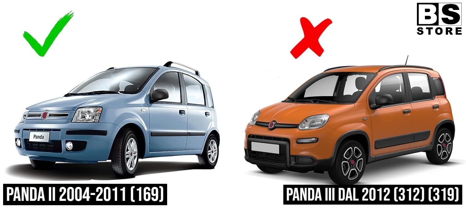 BSSTORE® Gruppo Ottico Fanale Posteriore Compatibile Con PANDA 2004-2011 (169) (Destra - Lato Passeggero)