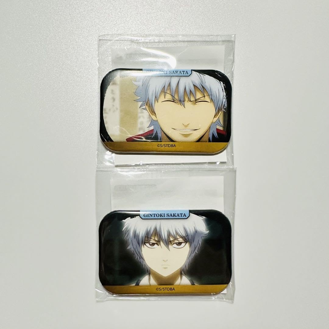 Amazon.co.jp: 銀魂 キャラポップストア 坂田 銀時①③ 缶バッジ C賞 