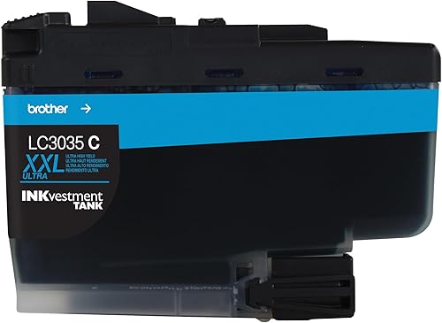Miniatura 3 de Brother LC3035C original, cartucho de tinta cian de alto rendimiento para tanque de tinta, rendimiento de página de hasta 5,000 páginas, LC3035,