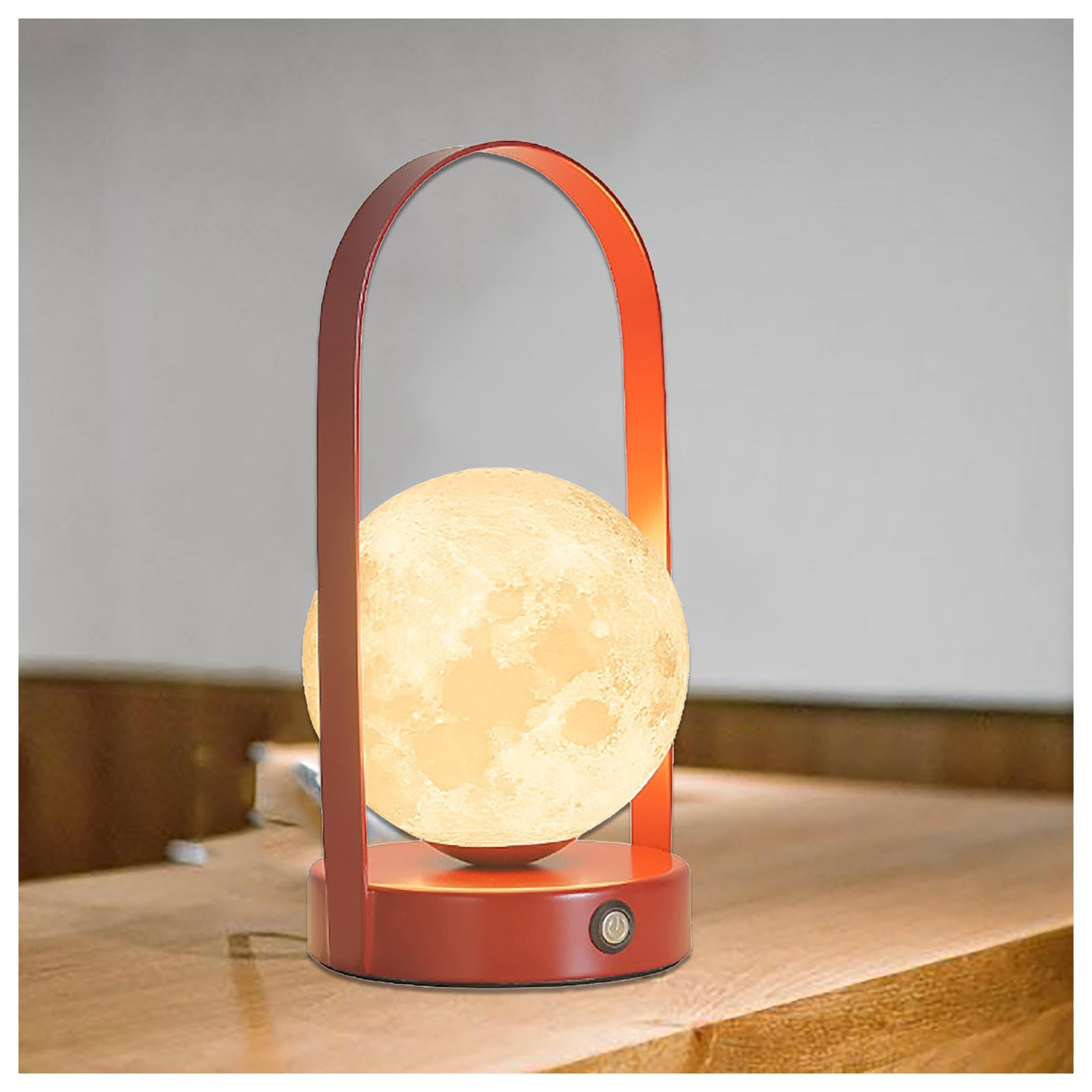 ARTSIM Lámpara Luna Luz Lectura USB Recargable Con 3 Colores Y Luminosidad Regulable, Luz Nocturna LED Luz Nocturna LED Para Dormitorios Y Habitaciones Infantiles,D