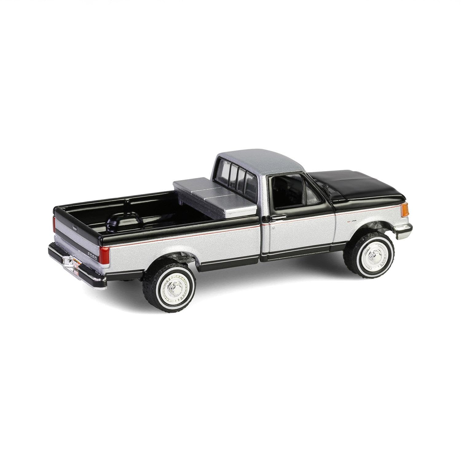 Amazon.com: Truck 1/64 1990 F-250 w/Tool Box Black & Silver