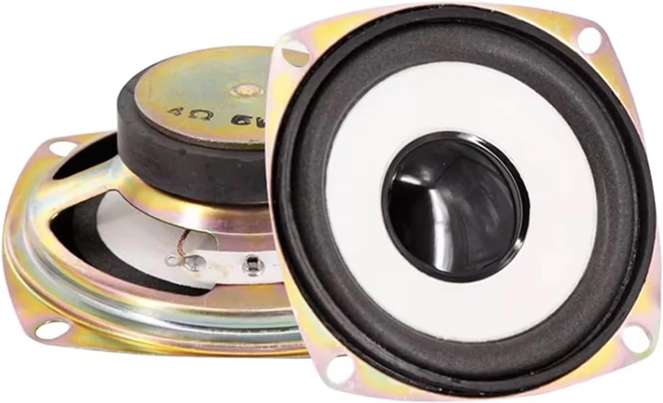 2Pcs 3Inch 78MM 4Ohm 5W Speaker Audio Full Range Driver External Magnet DIY HiFi Stereo Square Loudspeaker