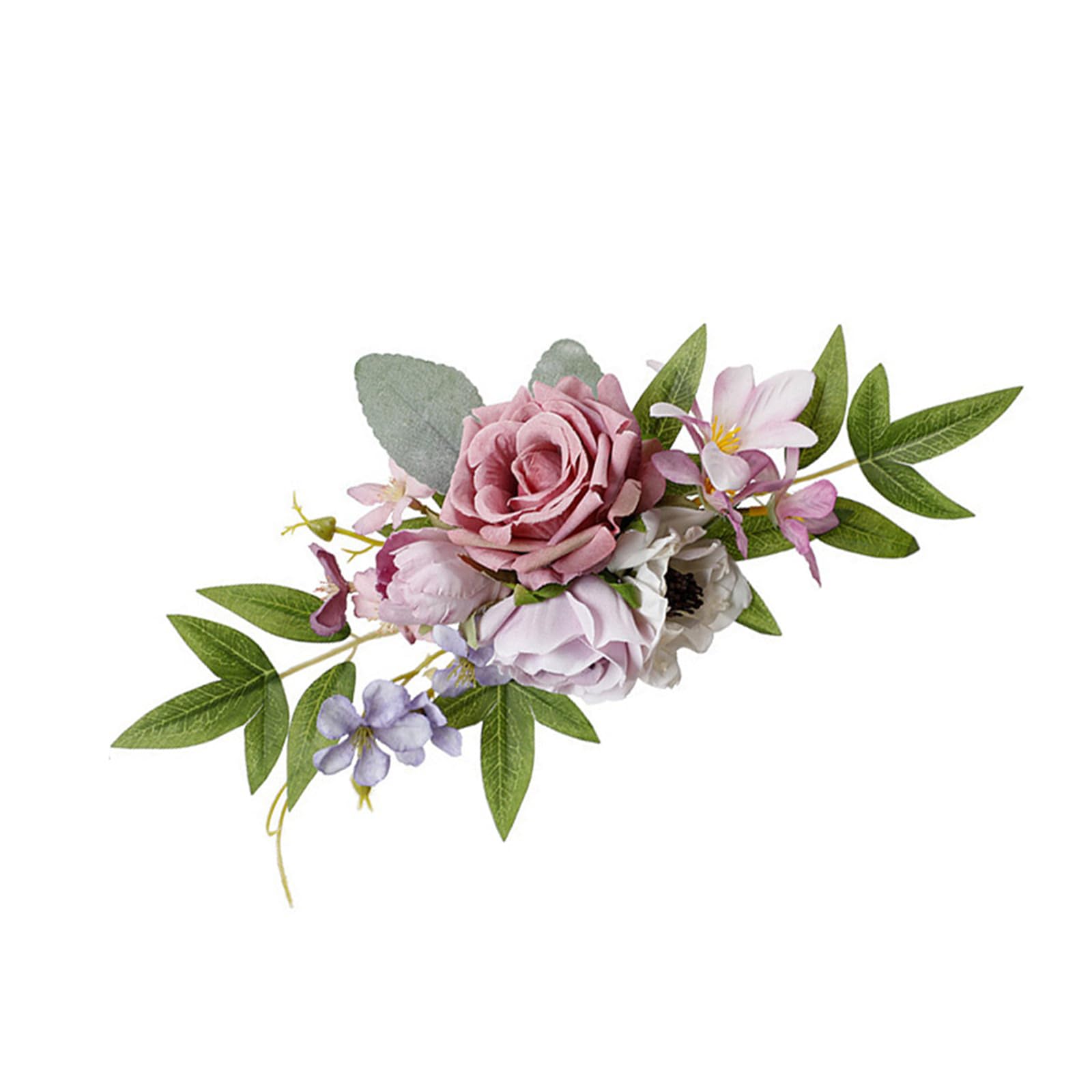 HDOYTXXM Lavishness Silk Flower Cake Decorations for Wedding Tables Realistic Faux Inflorescences Easy Arrange Inside Event Highlight Arrangements Tender Silk Wedding Cake Flowers