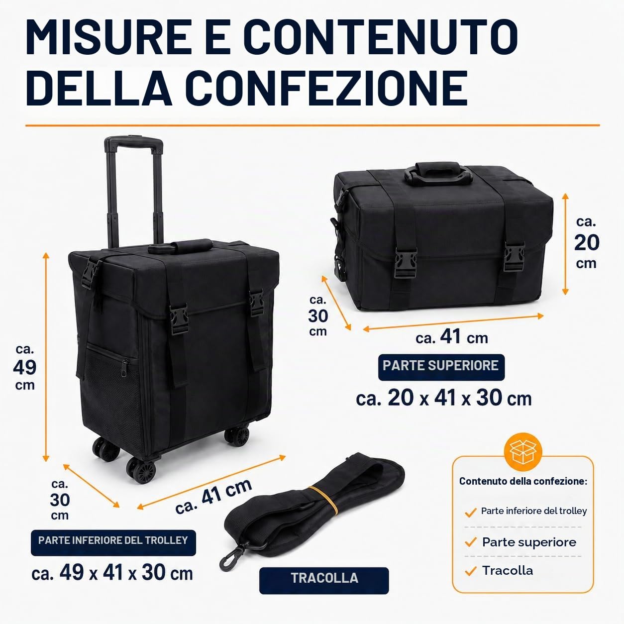 Beauty Case Rigido da Viaggio Professionale con Cassetti – Valigia Trucco per Parrucchieri ed Estetiste, Trolley Cosmetico Portatile con Ruote e Specchio, Nero Moderno