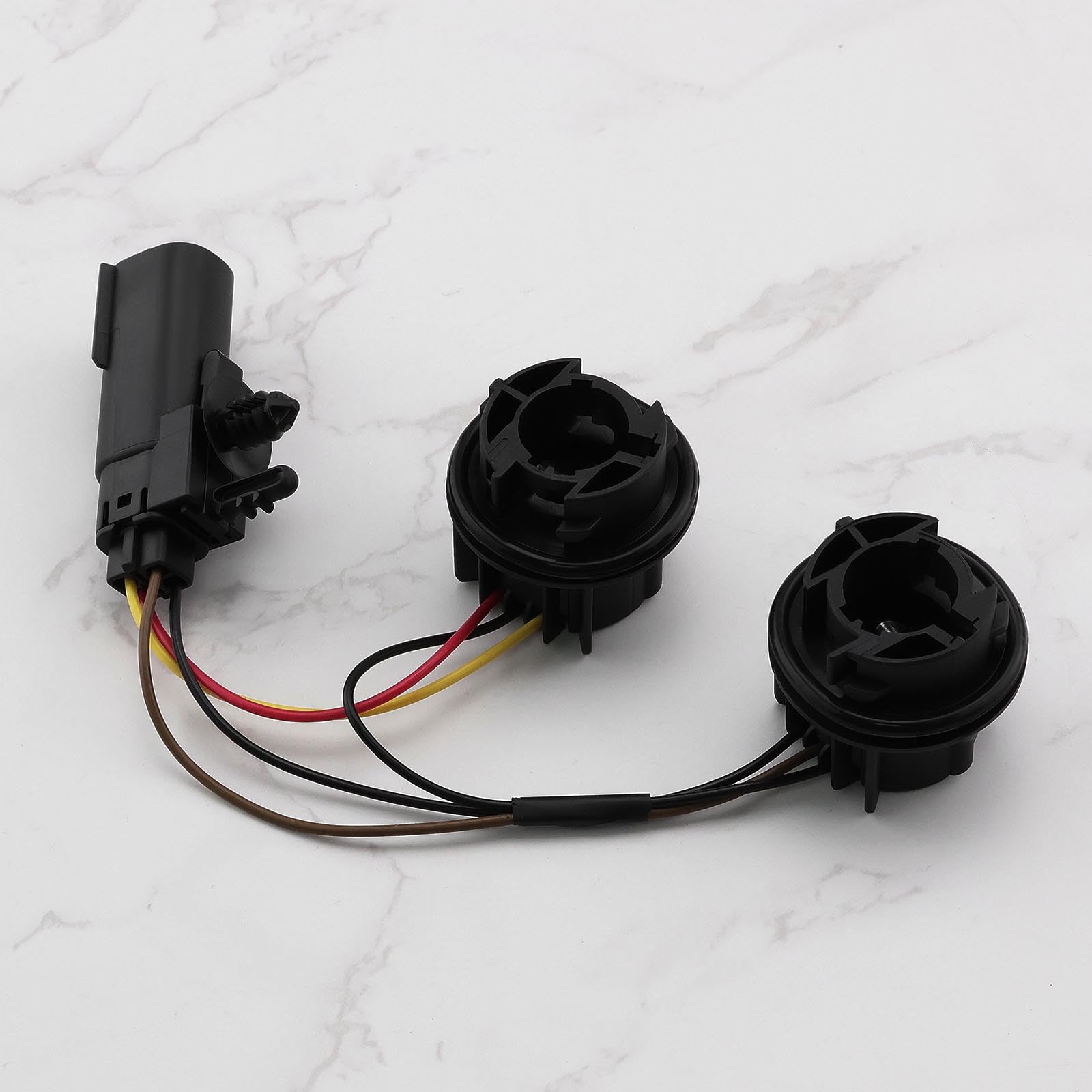 WMYCONGCONG 4 Connettori Per Portalampada Auto 3157, Presa Per Luci LED E Fari Posteriori, Con Cavo 12cm, Marrone