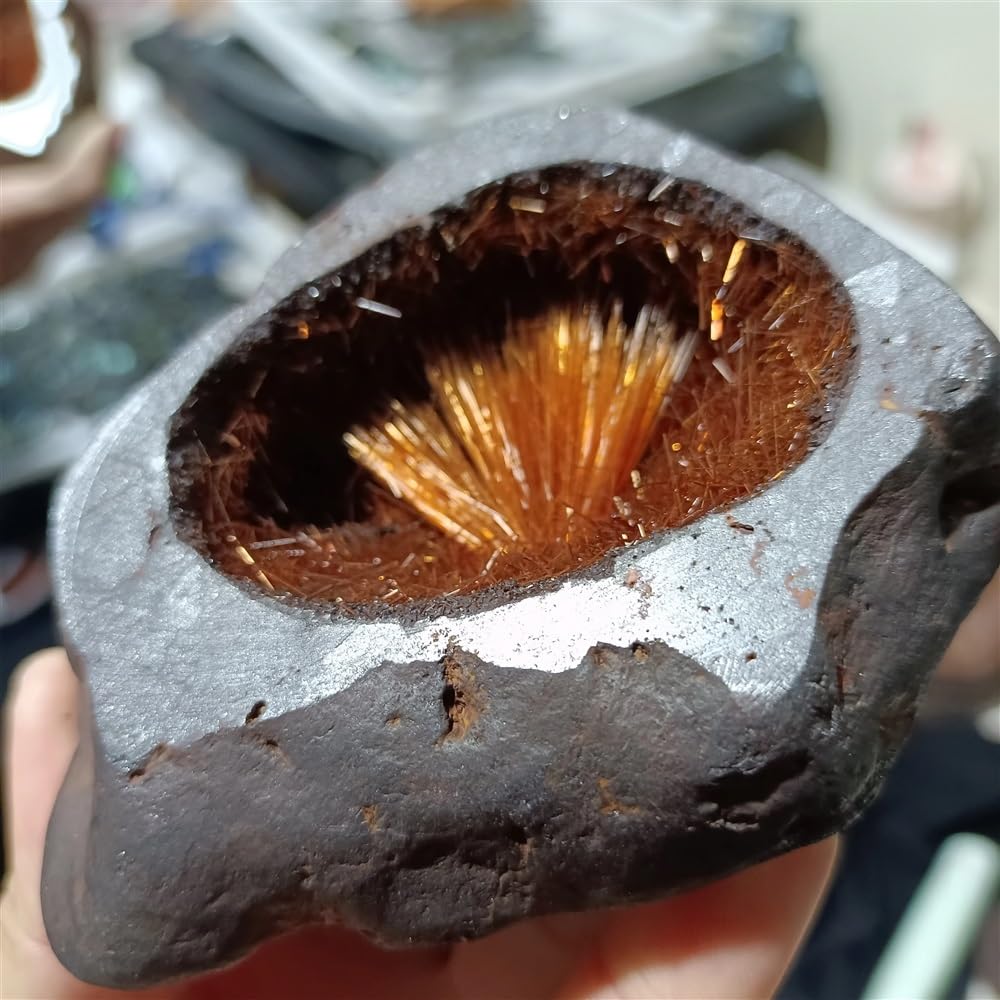 Amazon.com: Natural Stone Natural Needle Iron Ore Quartz
