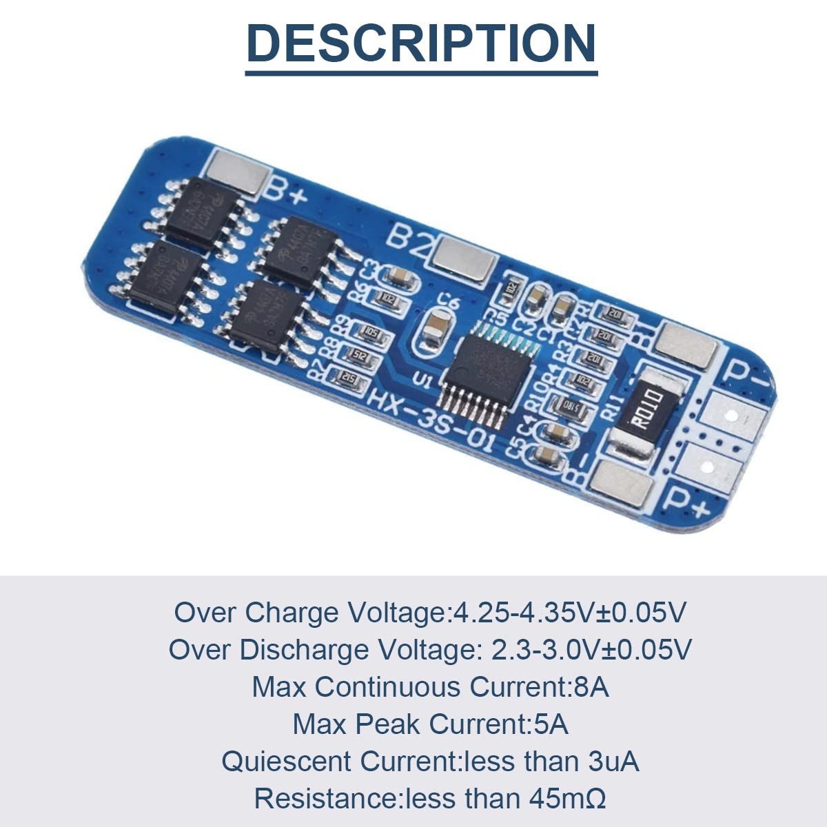 Amazon.co.jp: DAOKAI 5 個 3S 10.8V 11.1V 12.6V 10A リチウム電池