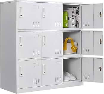 Amazon.co.jp: Tappros ロッカー キャビネット スチールロッカー 9人用 Amazon.co.jp: Tappros ロッカー キャビネット スチールロッカー 9人用