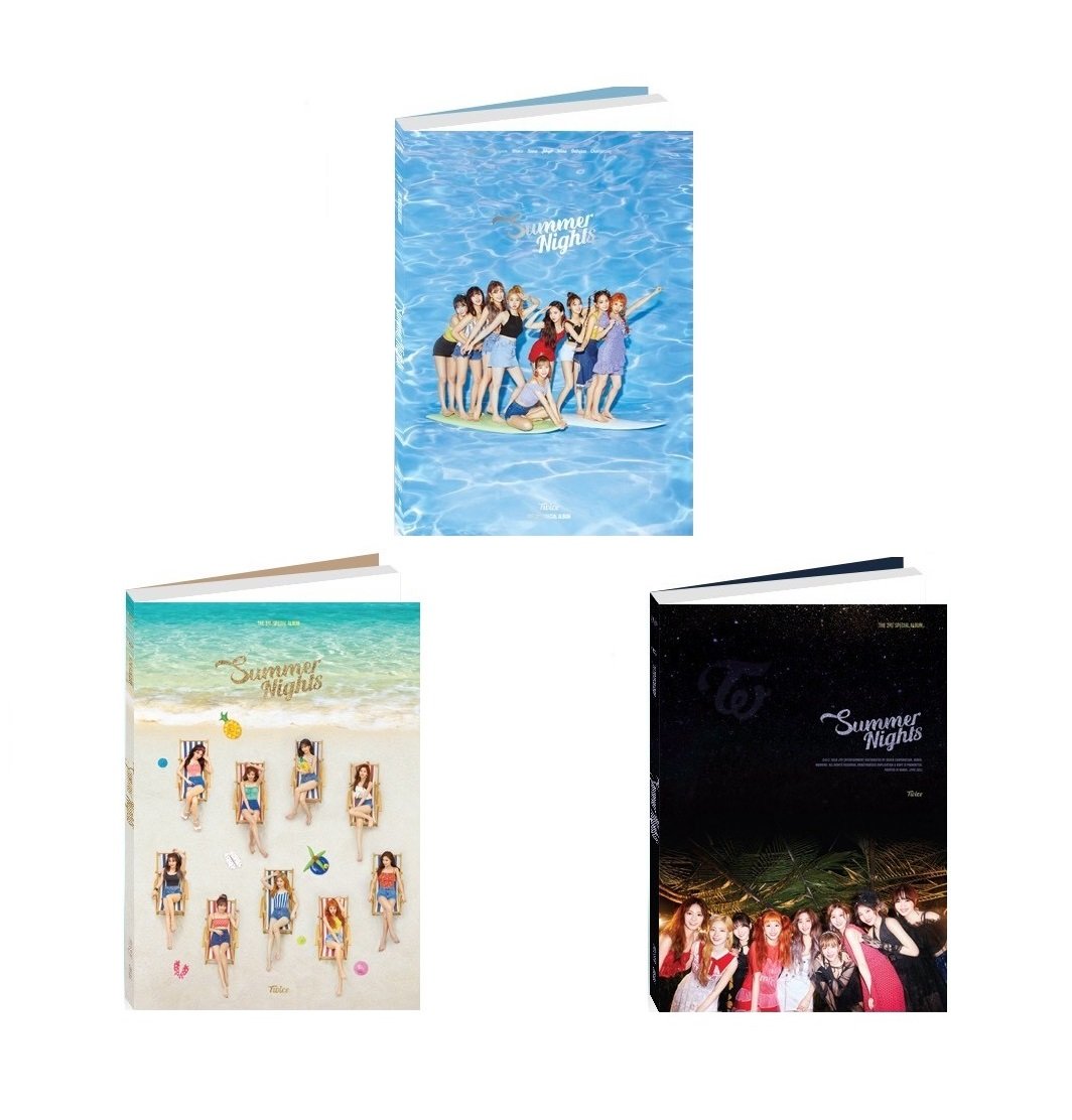 JYP TWICE - Summer Nights [Random ver.] (2nd Special Album) CD+Photobook+Photocards+Folded Poster+Free Gift