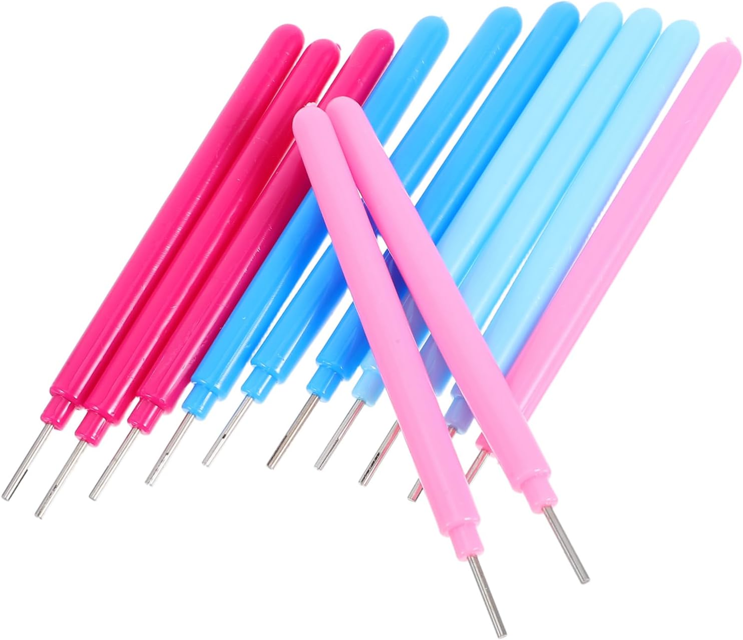 HOODANCOS 12pcs Slotted Quilling Pen DIY Crafts Precision Paper Curling Tools for Card Making Scrapbooking for Quilling Art Detailed Crafting Projects
