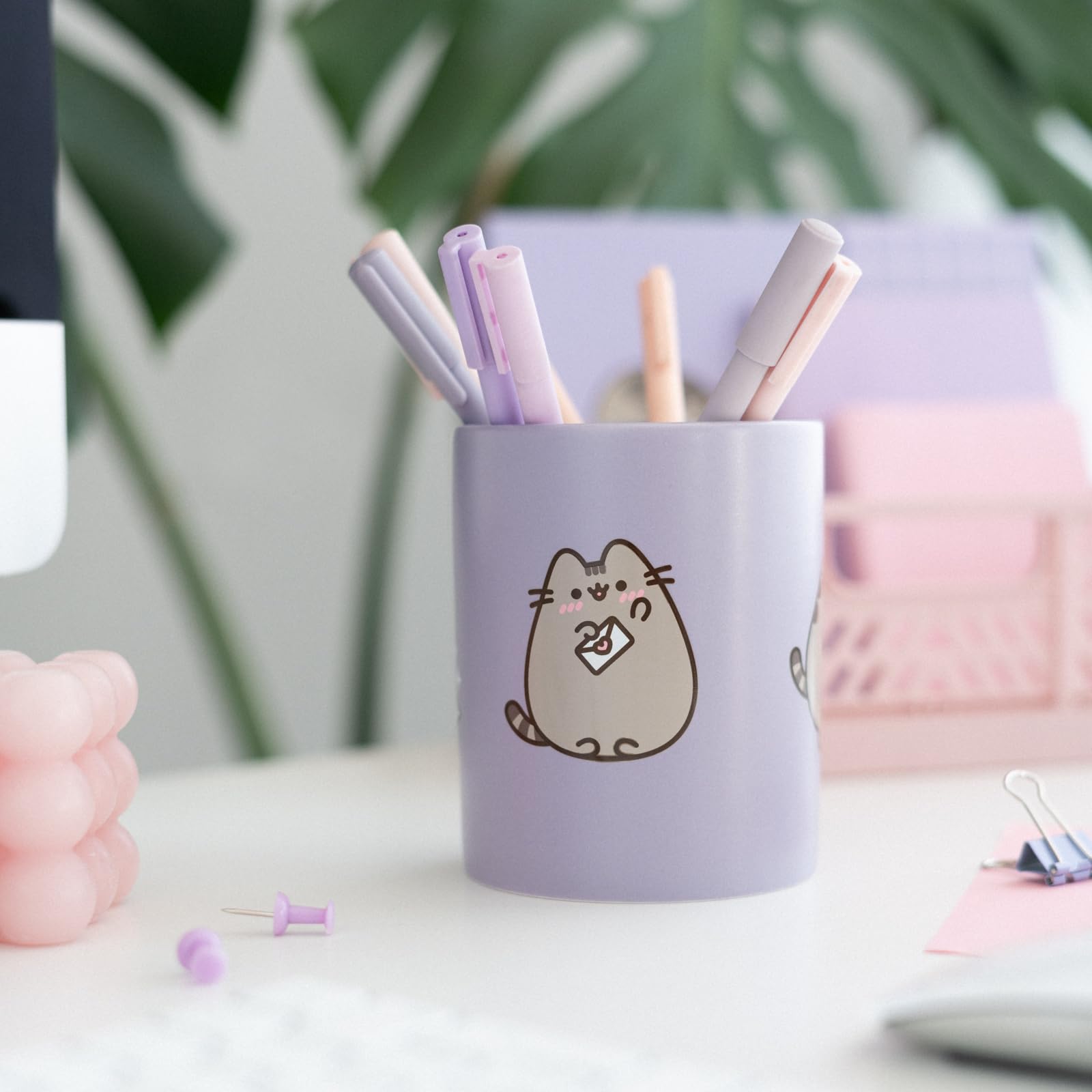 Grupo Erik Pusheen Pen Holder | Pen Holder For Desk, Pen Pot, Pencil Pot, Pencil Holder | Desk Organiser, Desk Accessories | Pusheen Merchandise, Pusheen Mug, Pusheen Stationery