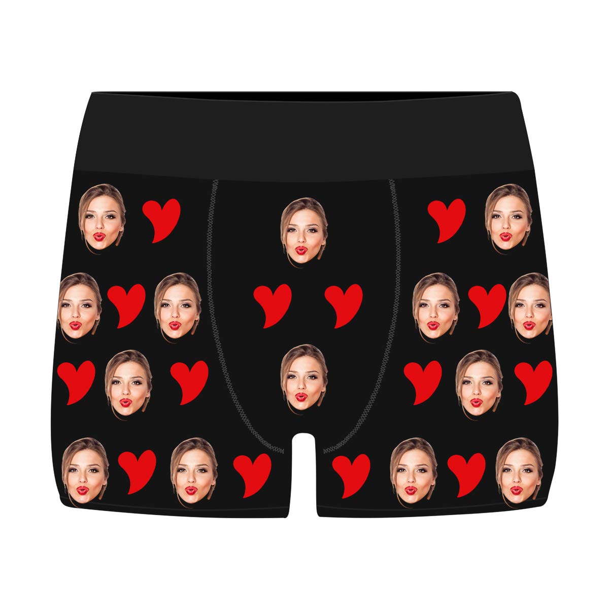 Buy Personalized Funny Face Boxers Briefs for Men Boyfriend,Custom