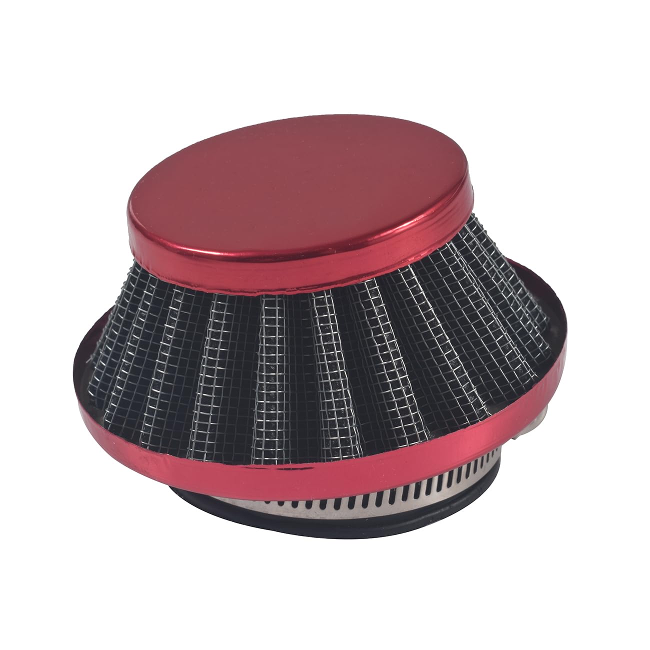 Filtro dell'aria Stack Carburatore per 2 tempi da 47 cc e 49 cc, per mini ATV, quad, moto da cross, tasca per bici da cross (rosso)