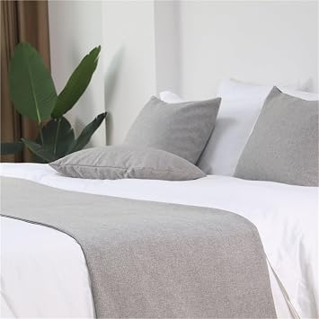 Hotel Bed Runner Scarf for Queen Size,Comfortable Bed End Towel,Bedding Scarf Protection Slipcover for King Size,Modern Style Bedding Runner Scarves,for Home Bedroom Decor