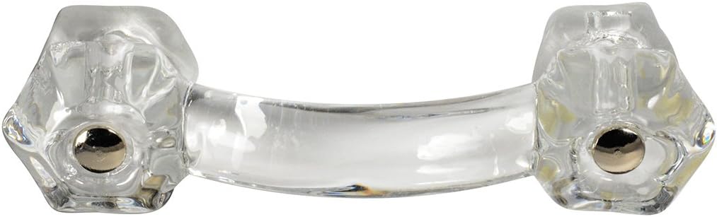 CKP #G-40 Brand Elegance Glass Collection Clear Glass Drawer Pull - Image 2