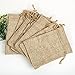 Shintop Burlap Bags - Burlap Drawstring Pouches Wedding Gift Bags Jewelry Candy Pouch Bags 10pcs