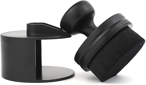 Miniatura 1 de Filiverco Cepillo de neumáticos automático, diseño de sello con tapa, cepillo portátil de alta densidad para coche (bicolor)