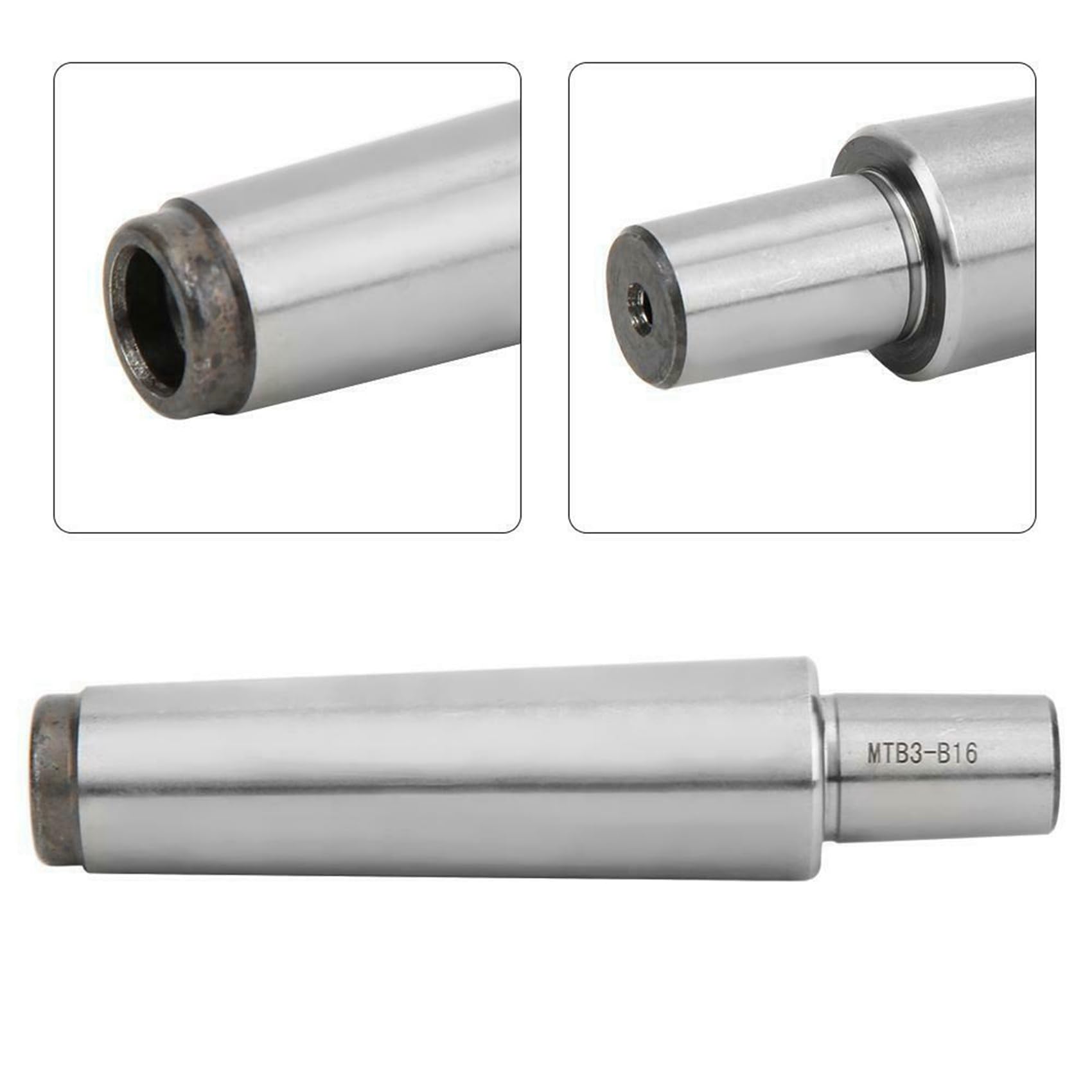 Eujgoov Bohrfutterdorn Morse Adapter – MT3 Zu B16, Aus Kohlenstoffstahl, Für Bohr- & Fräsmaschinen
