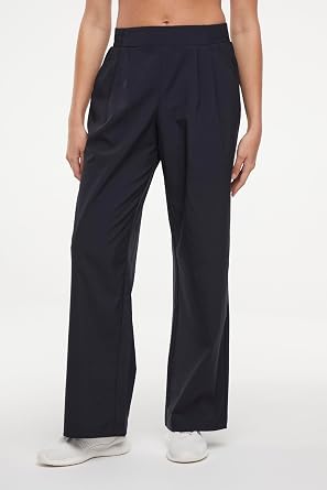 Zobha Womens 31" Lottie Wide Leg Relaxed Fit Active Pants