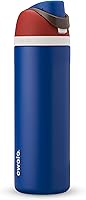 Vista 1 de Owala Marvel FreeSip - Botella de agua aislada de acero inoxidable con popote para deportes y viajes, botella de agua deportiva sin BPA, 24 onzas