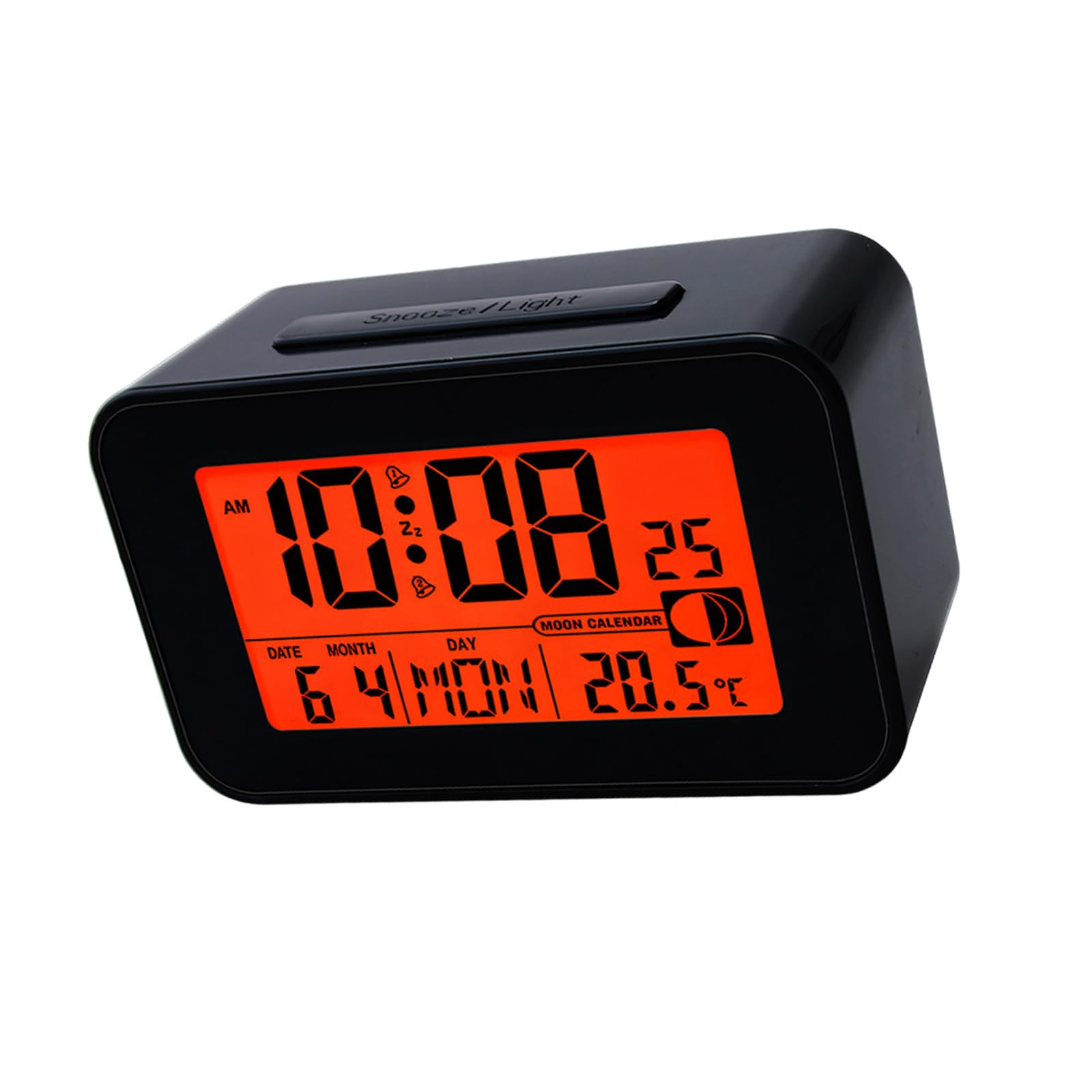 Kalttoy LCD Alarm Clock with Bright Backlights Multiple Alarms Calendar and Temperature Display for Bedsides Table Nearby Alarm Clock with Lighting
