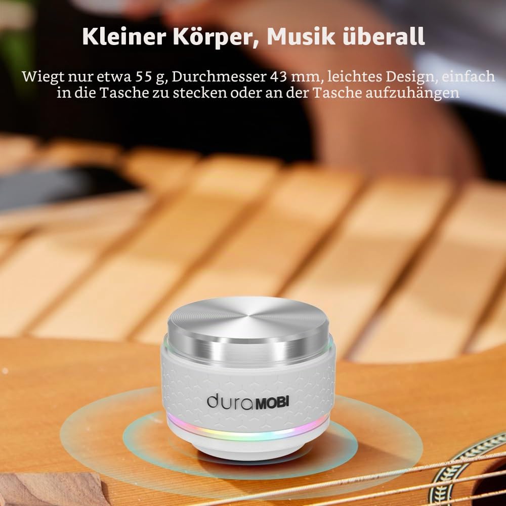 Kabelloser Mini-BT-Knochenleitungs-Lautsprecher, tragbare Soundbox mit magnetischer Adsorption, RGB-Farblicht, IP54 wasserdicht, kreative Lautsprecher