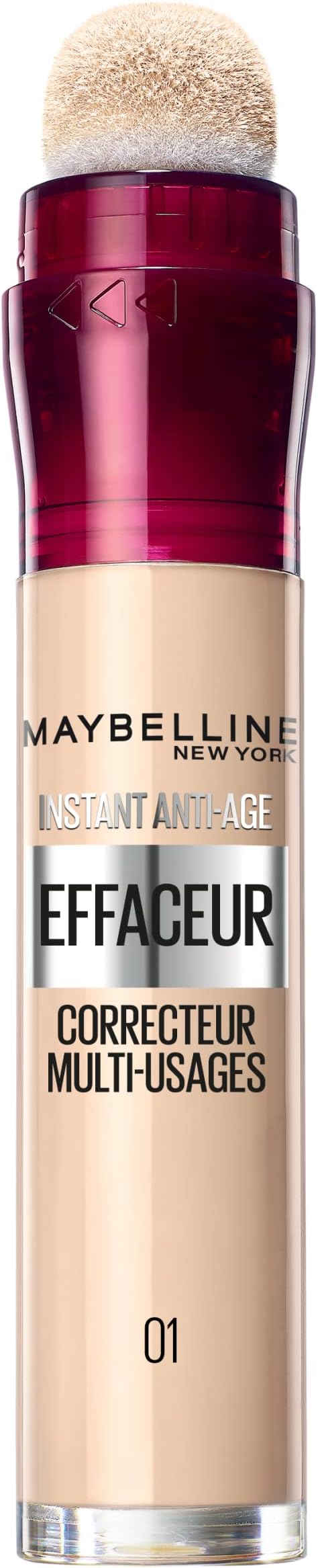 Maybelline Instant Anti-Age Eraser, correttore multiuso, colore: 01 Light