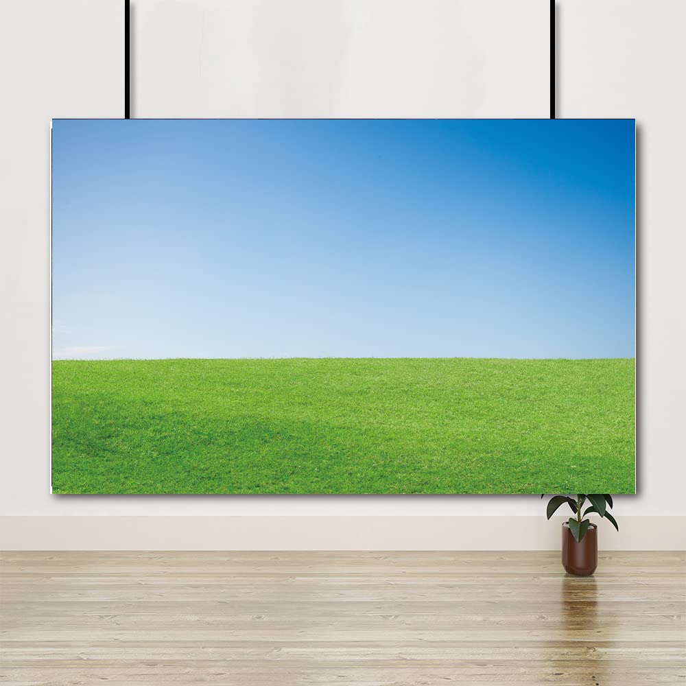 Retyshia5x3Ft Outdoor Prairie Scenic Backdrops Blue Sky and White Clouds Theme Photo Shoot Photo Studio Prop Spring Nature View Backdrop for Photo Studio.