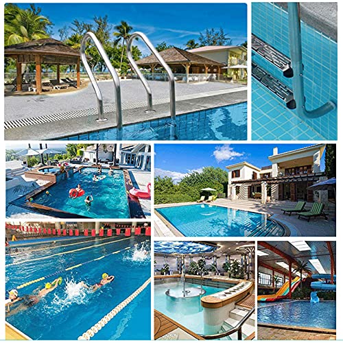Escalera para piscina 2 peldaños acero inoxidable antideslizante miniatura 7
