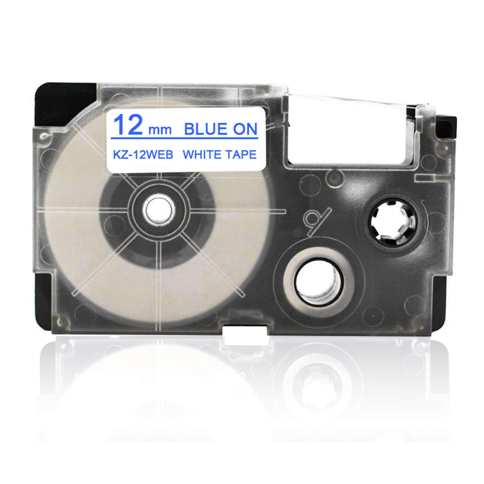 GoolRC 12mm Label Tape Compatible Tape Cartridge Ribbon Replacement for Casio KL-60 KL-100 KL-170 KL-120 KL-180 KL-780 KL-820 KL-7400 KL-8700 KL-8800 CW-L300 EZ Label Maker