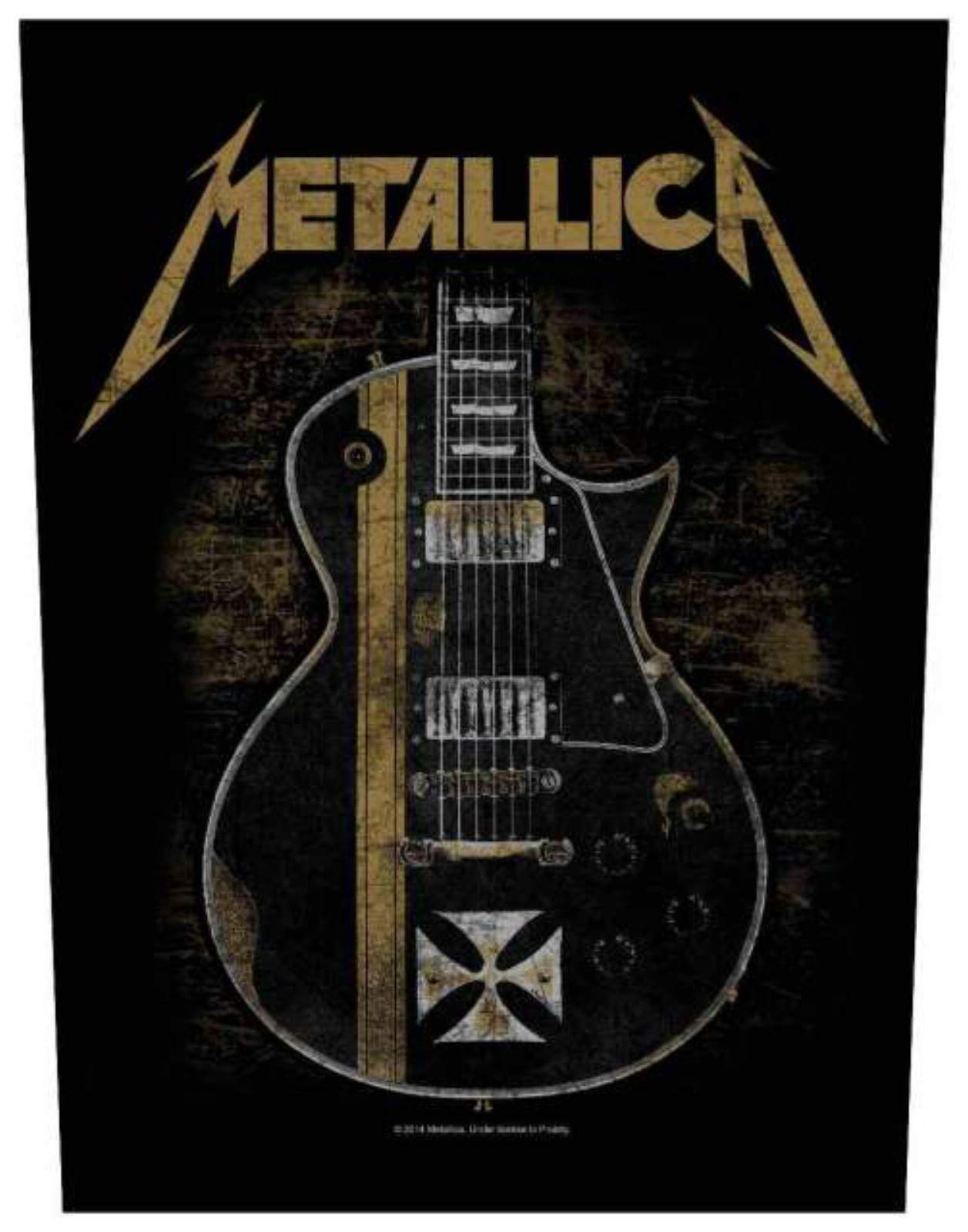 Men's Black Metallica Hetfield Guitar Backpatch