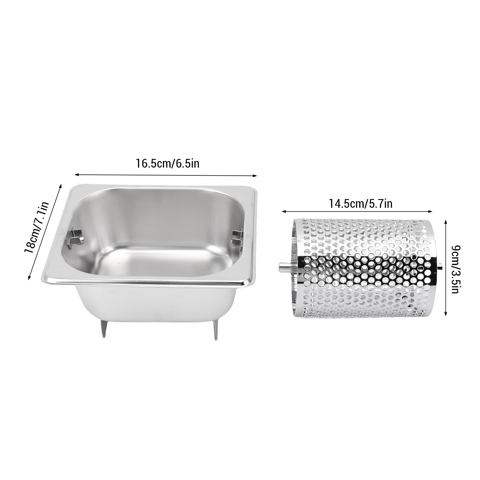 Tnfeeon Outil à Rouleaux de Beurre, 304 Roule D'épandage de Beurre à Pain en Acier Inoxydable avec Pieds de Support pour Restaurant Grill Extérieur Pain Rouleau Pratique, Propagation