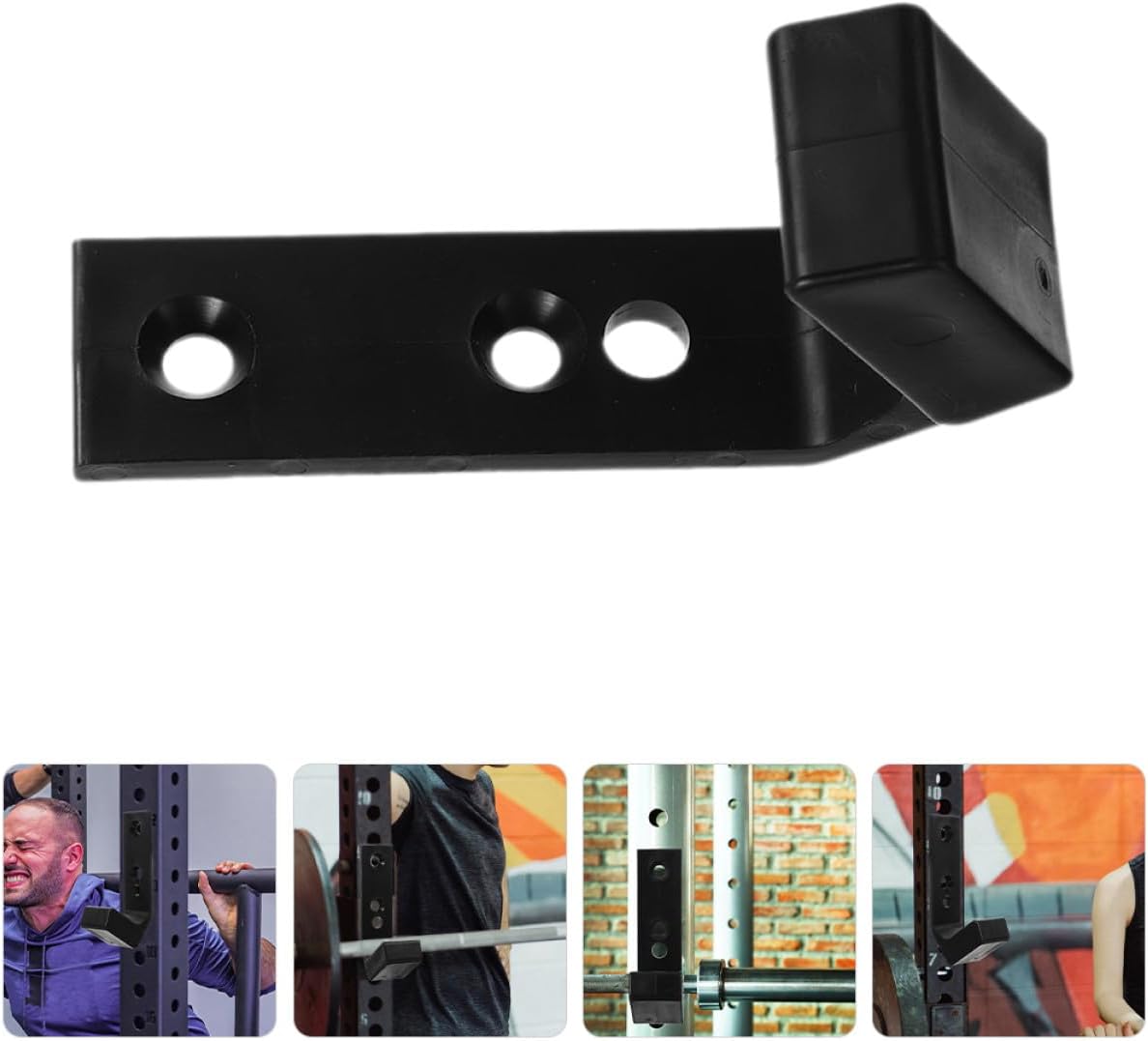 6pcs Barbell Holder Wall Mount Rack Bumper Plate Storage Hooks 40x55x100cm Pa/pp Home Gym Weight Plate Organizer for Strength Training