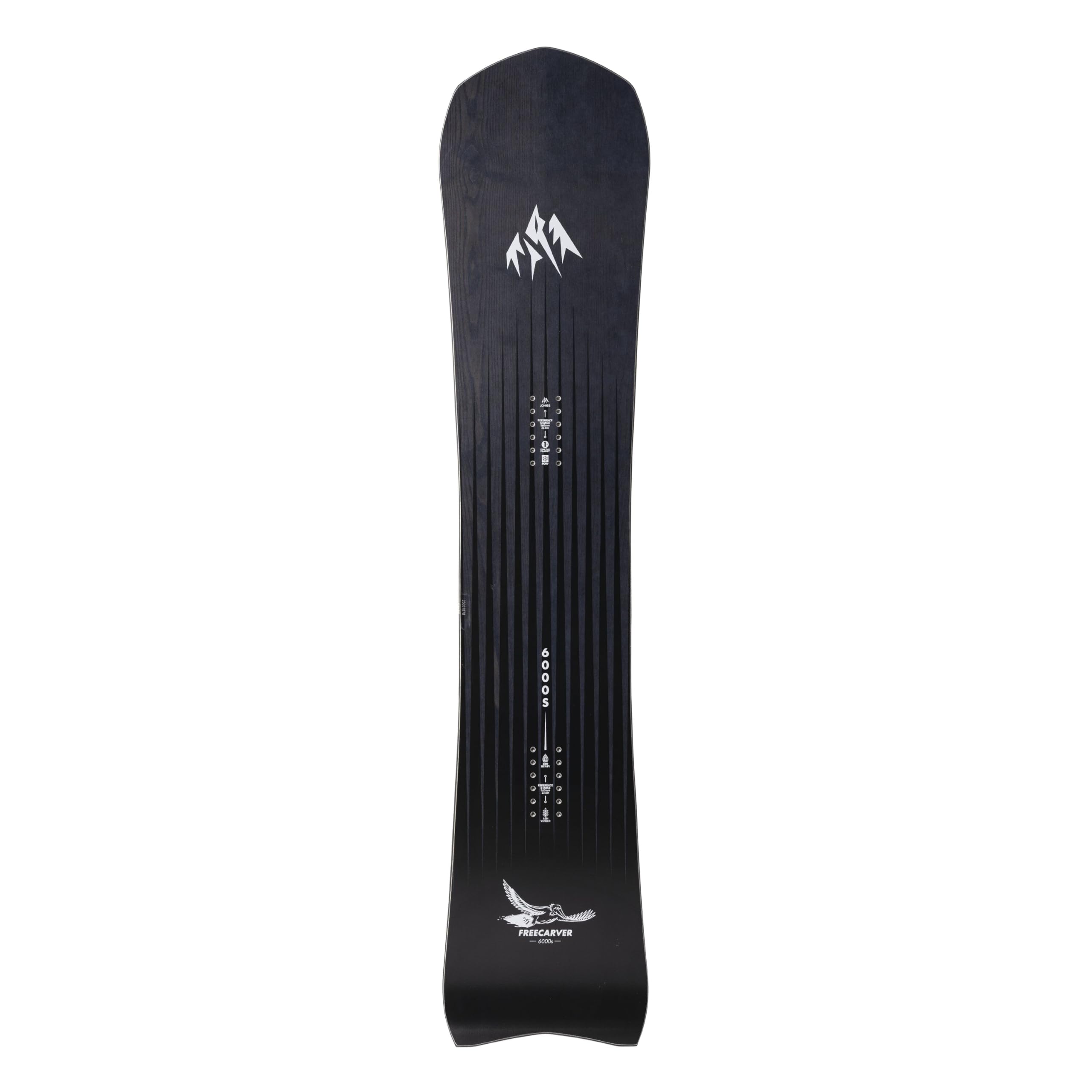 JONES - Freecarver 6000S, Snowboards Carver, idéal pour effectuer des virages serrés et des slashing All-Mountain