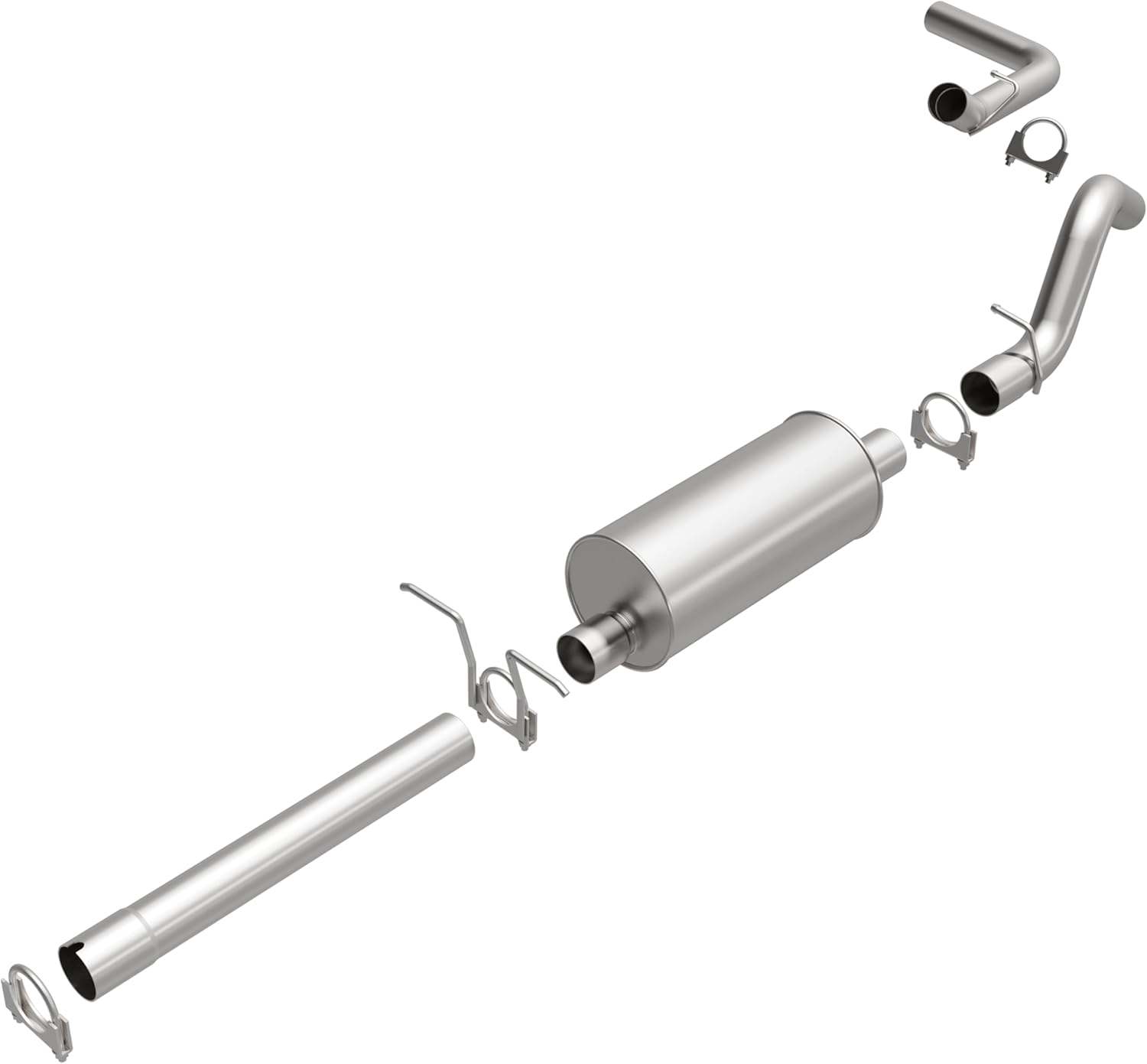 BRExhaust Replacement Exhaust System Kit 106-0212: Compatible with 1997-1999 Dodge Dakota 3.9L/5.2L