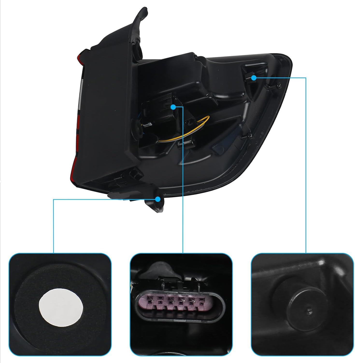 Outer LED Tail Light Assembly Compatible with Dodge Durango 2014-2023 Rear Lamp Left Driver Side LH 68155949AD 68272127AA