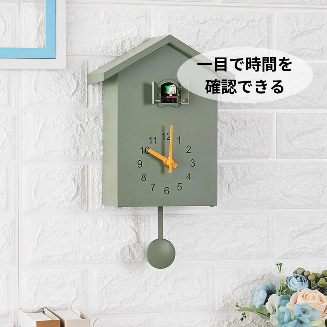 Amazon.co.jp: Asdays 鳩時計 壁掛け 時計 2way かわいい 振り子時計