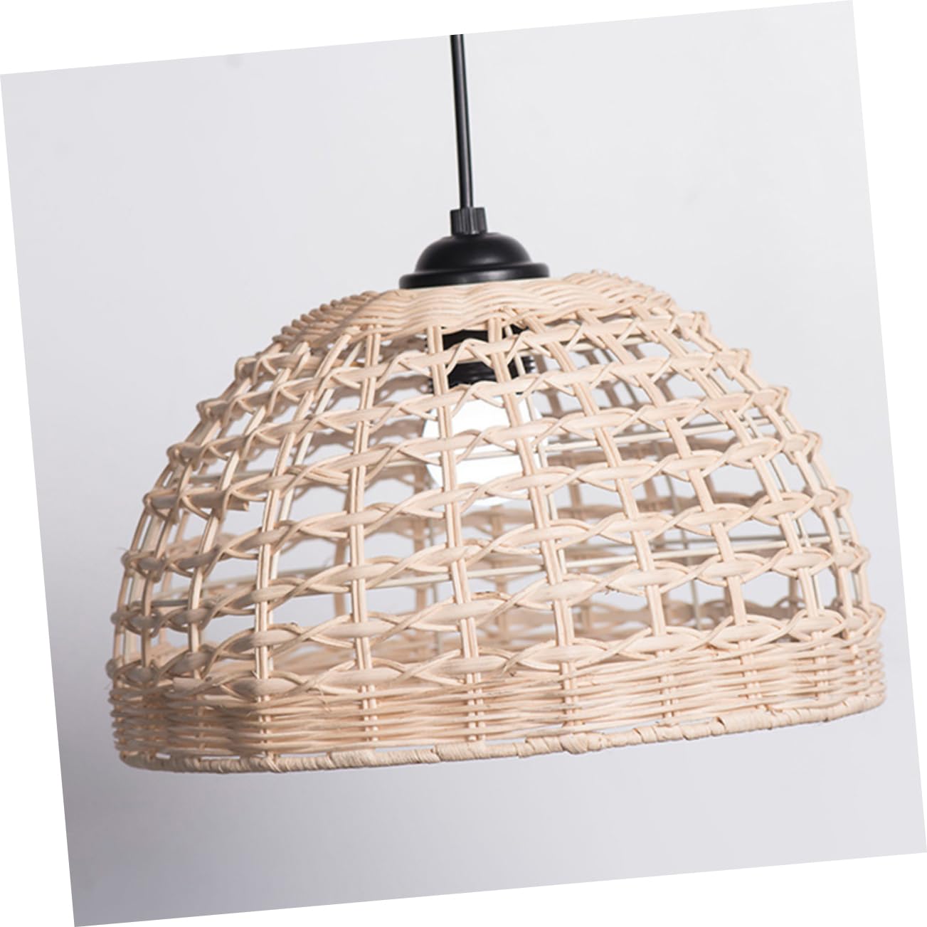 Housoutil Rattanowy Abażur Wiszące Lampy Odcienie Chic Light Akcesoria Rustykalne Abażury Wiszące Oświetlenie Sufitowe Odcień Wisząca Odcienie Tkany Abażur Części Zamienne Do Lampy