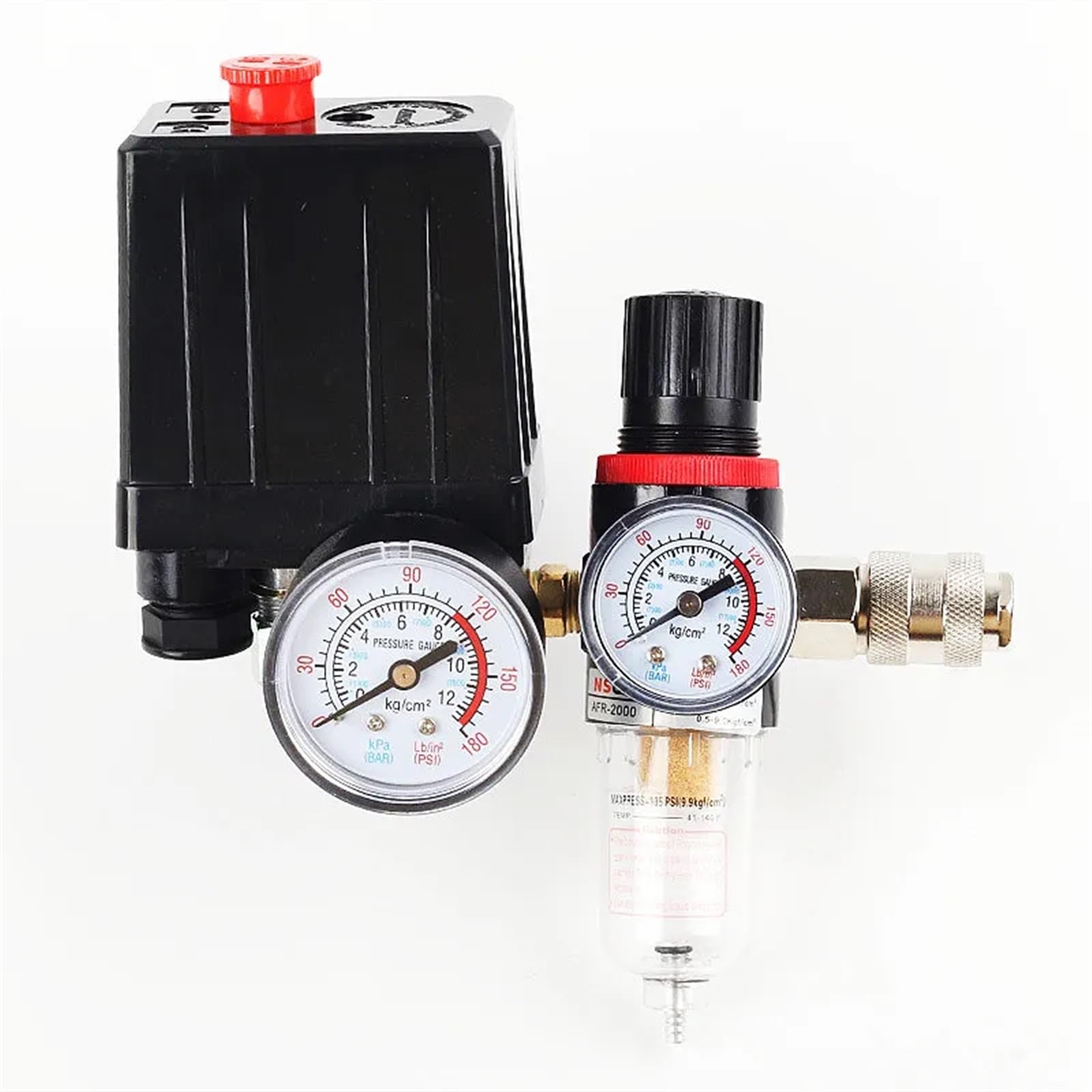 Compresseur d'air 125PSI pressostat automatique séparateur eau