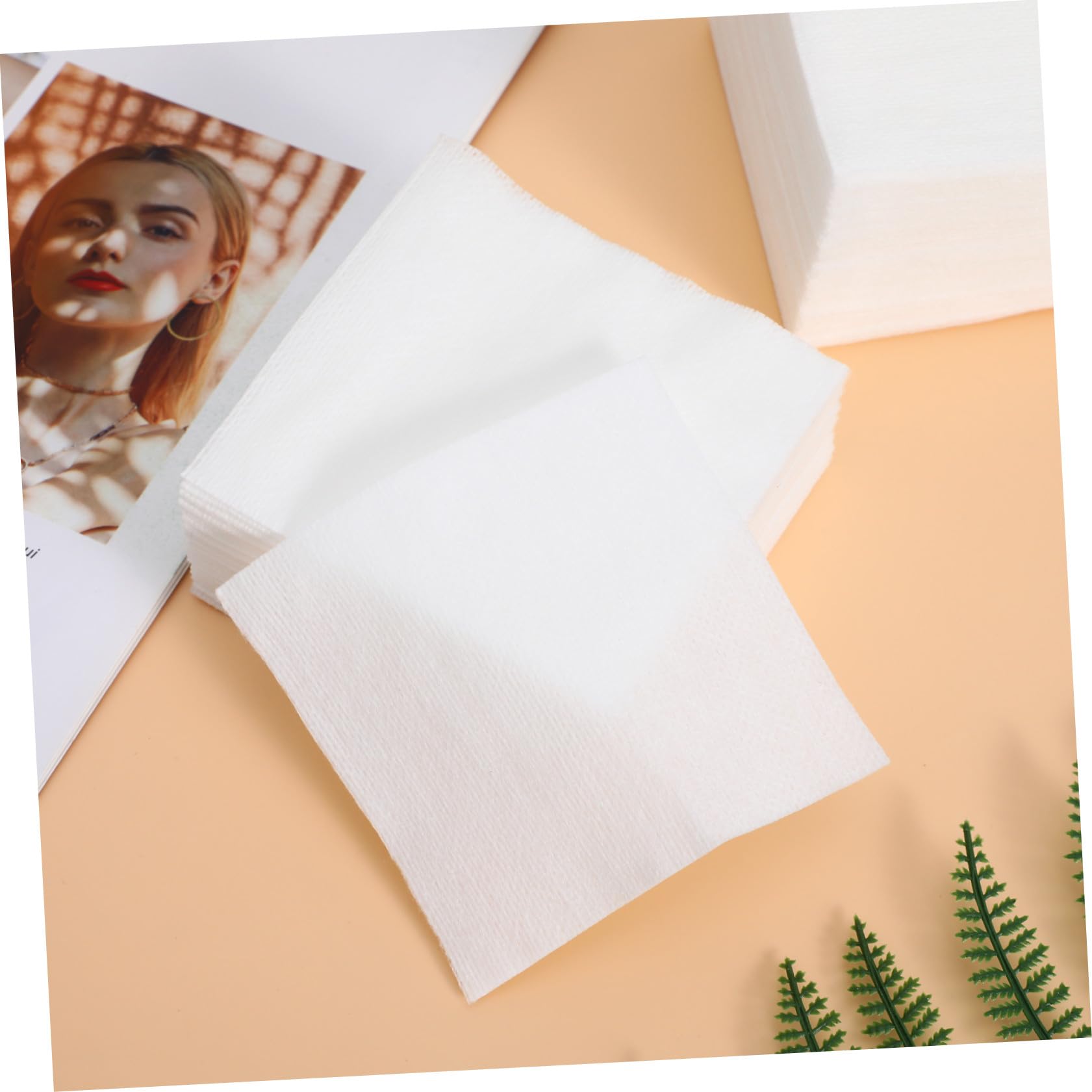 400 Weiße Gesichtsreinigungsschwämme aus Vliesstoff Einweg Make Up Entferner Pads für Sanfte Make Up Entfernung und Porentiefe Hautreinigung